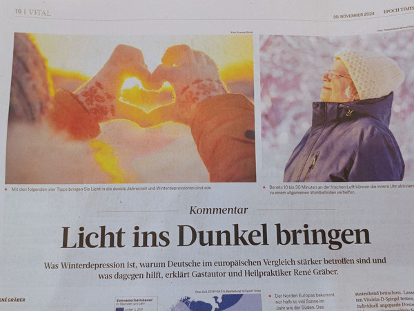 Read more about the article „Winterdepression“ – Licht ins Dunkel bringen